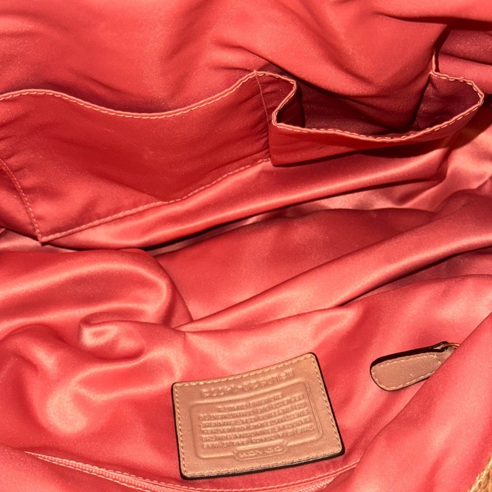 Coach Genuine Python Tan Shoulder Bag - Picture 9 of 9